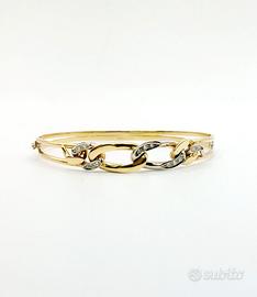 Bracciale in oro 18 kt e diamanti gr. 19.85