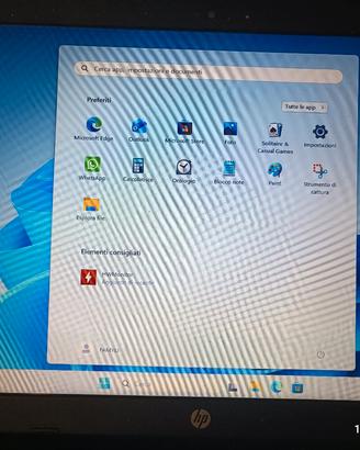 Notebook HP i5 di settima generazione  Win11 