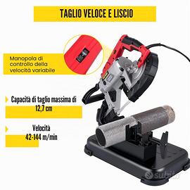 VEVOR Troncatrice a Nastro Portatile a Velocità Va