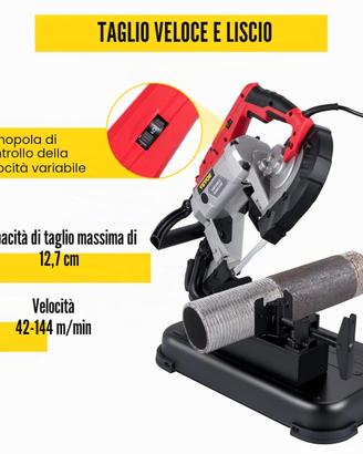 VEVOR Troncatrice a Nastro Portatile a Velocità Va