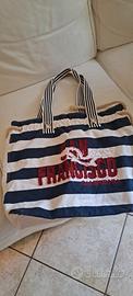 borsa di cotone da spiaggia o da shopping 
