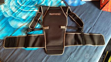 paraschiena snowboard sci burton
