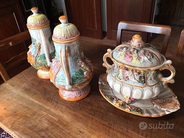 Set ceramiche Capodimonte