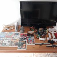 Wii+ giochi e accessori  e TV ⚠️ leggere bene⚠️