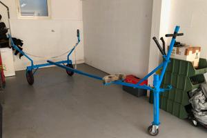 Robusto carrello alaggio Dinghy e barche in legno