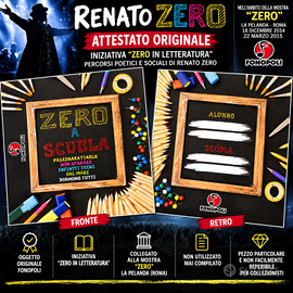 ATTESTATO ORIGINALE RENATO ZERO – FONOPOLI