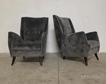 Coppia Poltrone su disegno di Gio Ponti anni 50'