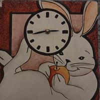 orologio da parete carta pietra