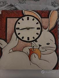 orologio da parete carta pietra