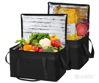 2 pezzi Borsa Termica Isolata Borse Picnic spesa