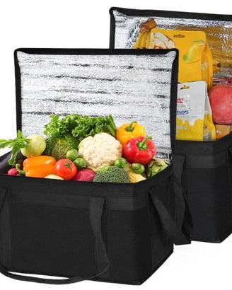 2 pezzi Borsa Termica Isolata Borse Picnic spesa