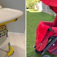 Seggiolone Polly 2 in 1 + Passeggino Chicco