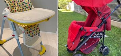 Seggiolone Polly 2 in 1 + Passeggino Chicco