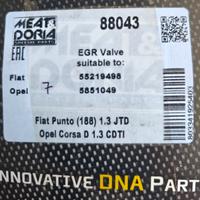 Valvola EGR PIERBURG fiat punto/ Opel Corsa.      