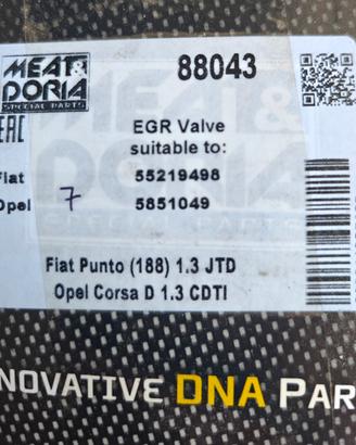 Valvola EGR PIERBURG fiat punto/ Opel Corsa.      