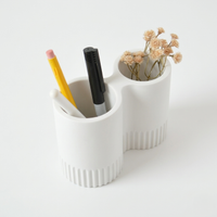 Portapenne Design Minimal 3D – Texture Plissé