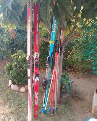 1 sci maxel uomo, 1 sci Fischer rc4 donna, 1 sci f