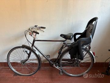 Bicicletta uomo, con seggiolino