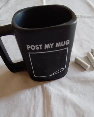 Tazza Lavagna "Post My Mug" con gessetti