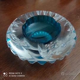Posacenere cristallo di Murano vintage anni 70 