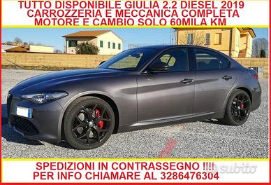 Disponibili ricambi completi giulia 2.2 contrasseg