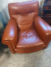 Poltrona Frau vintage in pelle