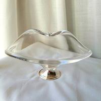 Porta dolci vintage cristallo argento nuovissimo