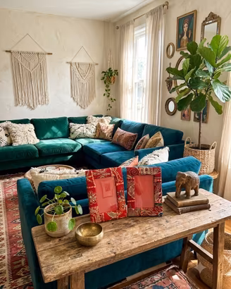 CORNICI ARTIGIANALI STILE BOHO/ETNICO-COPPIA