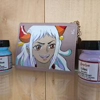 portafoglio donna tema one piece dipinto a mano