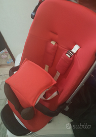 Passeggino quinny rosso seggiolino