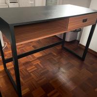 Scrivania Stile industriale - Cassetto e ripiano