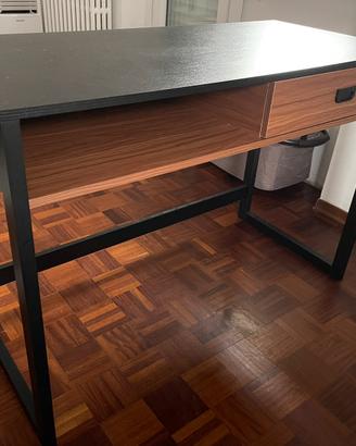 Scrivania Stile industriale - Cassetto e ripiano