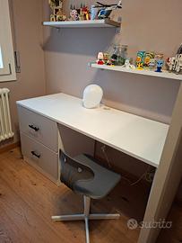 Letto singolo a soppalco ikea con scrivania