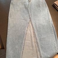 Gonna lunga jeans elasticizzata