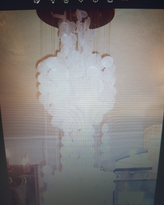 2 lampadari lunghi anni 60'