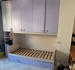 2 camere da letto singole armadio 6 ante a ponte 