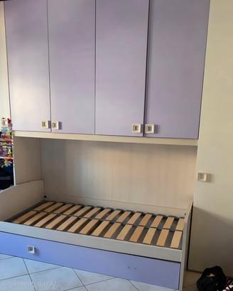 2 camere da letto singole armadio 6 ante a ponte 