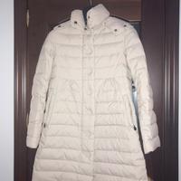 Giubbotto piuma d’oca bianco sporco donna