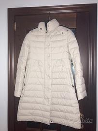 Giubbotto piuma d’oca bianco sporco donna