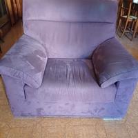 Divano e poltrona in tessuto, in coppia o singoli