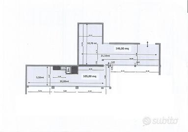 Magazzino di 250 mq alla Baraccola