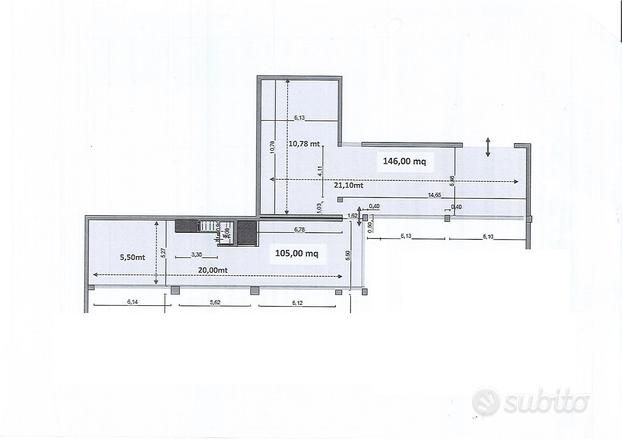 Magazzino di 250 mq alla Baraccola