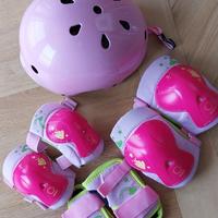Casco e protezioni per bambina 