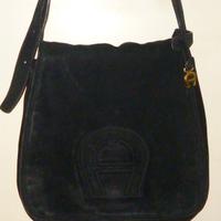 Borsa nera vera pelle tracolla Etienne Aigner vint