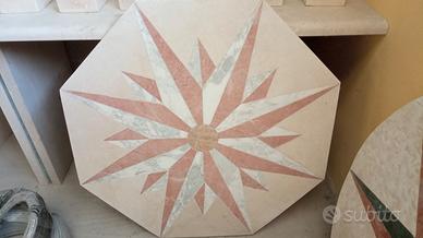 rosa dei venti in marmo