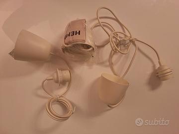 2 portalampada bianchi Hemma Ikea