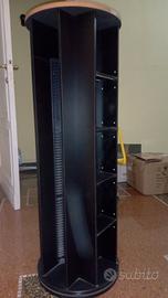 Torre porta CD/DVD/Blu-ray/MC/VHS/Betamax girevole