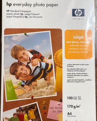 HP EveryDay Photo Paper A4-170gr-100 fogli