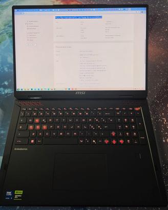 MSI Raider 18 HX AI Ultra 9 RTX 5090 64GB 4Tb SSD
