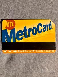 Rara carta MetroCard New York (scad. 11/2011)